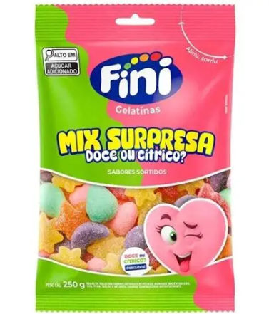 BALA DE GELATINA FINI MIX SURPRESA 80GX12