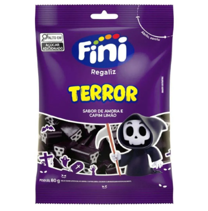 BALA DE GELATINA FINI TERROR  80GX12