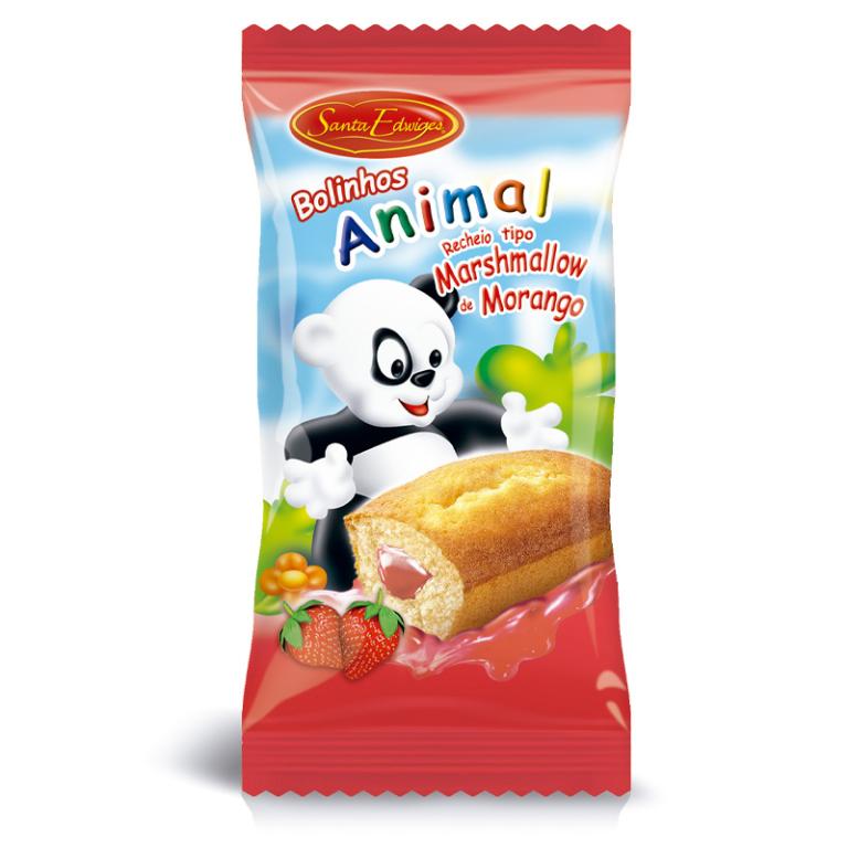BOLINHO BAUNILHA C/RECHEIO MORANGO 15X40GR SANTA EDWIGES