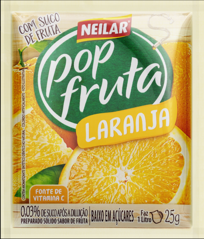 REFRESCO POP FRUTA SABOR LARANJA  25GR