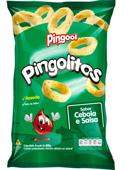 SALGADINHO PINGOLITOS DE MILHO CEBOLA 120GR