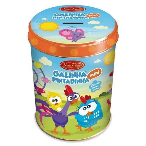 LATA COFRINHO COOKIES LEITE GALINHA PINTADINHA 100GR