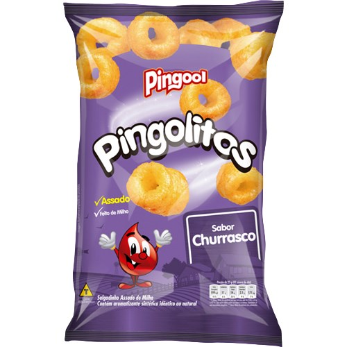 SALGADINHO PINGOLITOS DE MILHO CHURRASCO 120GR