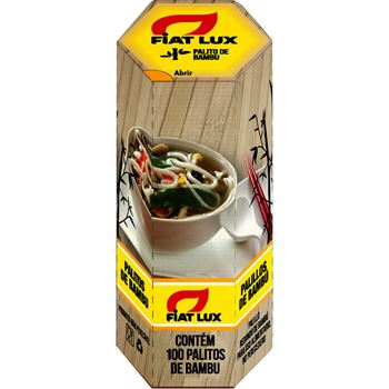 PALITO DE DENTE BAMBU FIAT LUX 25X100UN