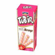 TUB-IN C/RECHEIO DE MORANGO 48GR
