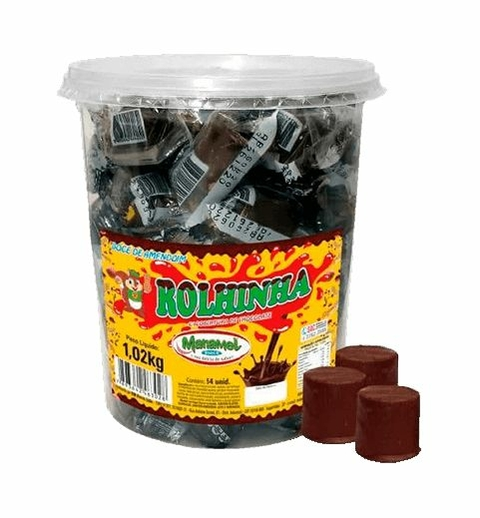 DOCE ROLHINHA C/CHOCOLATE C/54UN 1,02KG