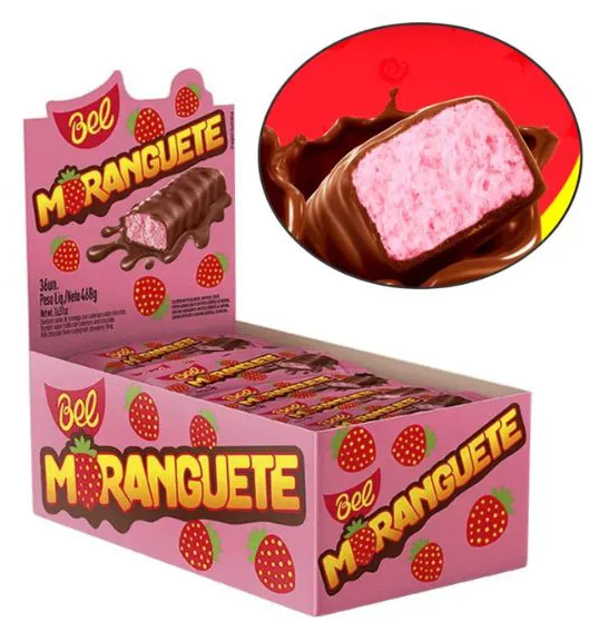 DISPLAY DE BOMBOM MORANGUETE 36UN 13GR