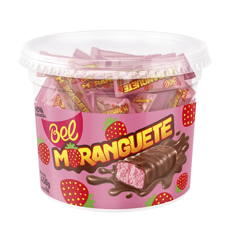POTE DE BOMBOM MORANGUETTE 12X450GR