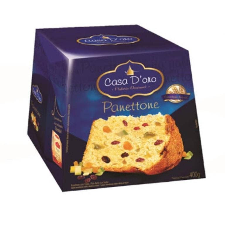 PANETONE COM FRUTAS CASA DORO 400G