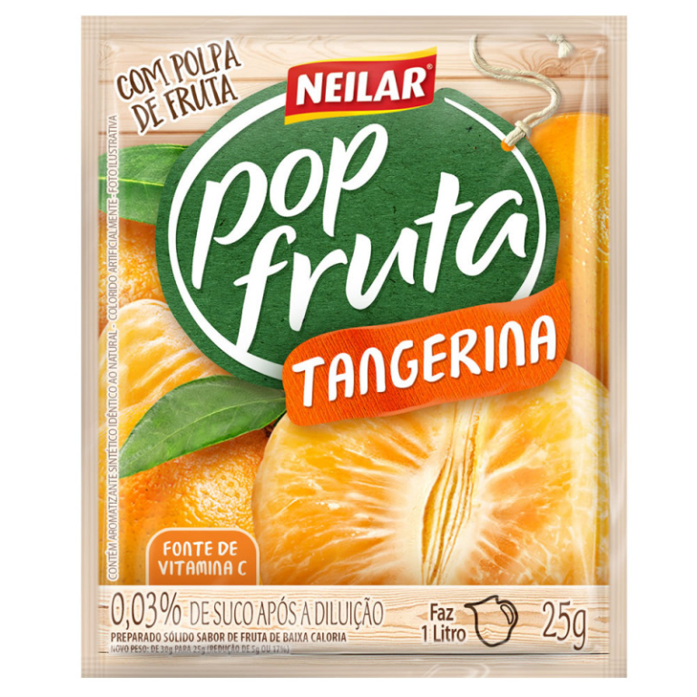 REFRESCO POP FRUTA SABOR TANGERINA C/25GR