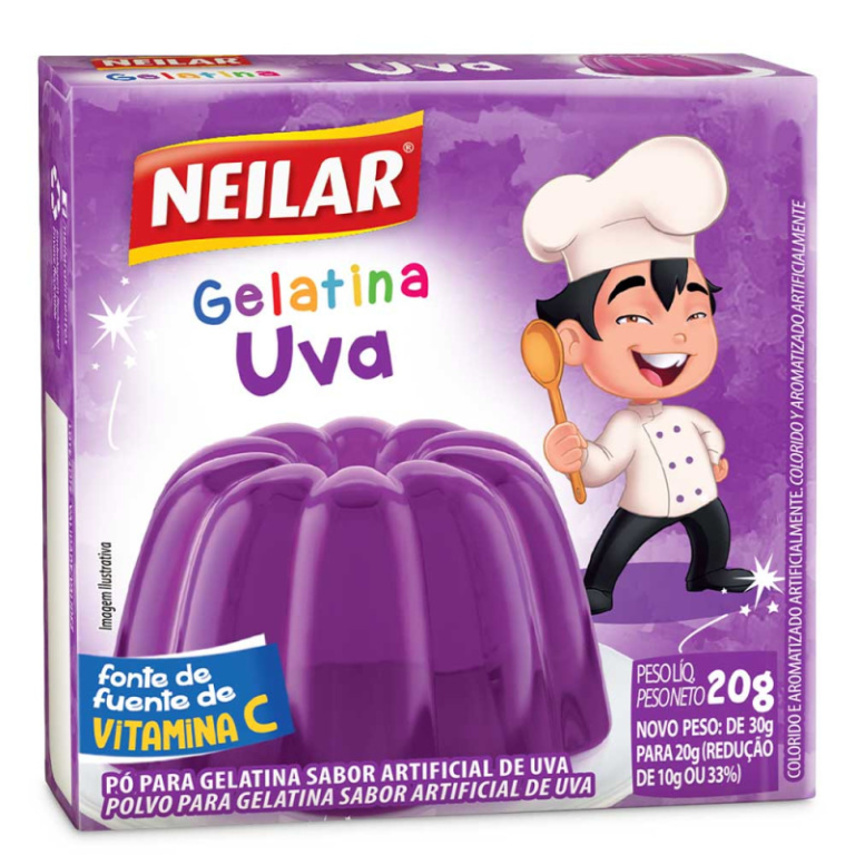 GELATINA EM PO SABOR  UVA 20GR
