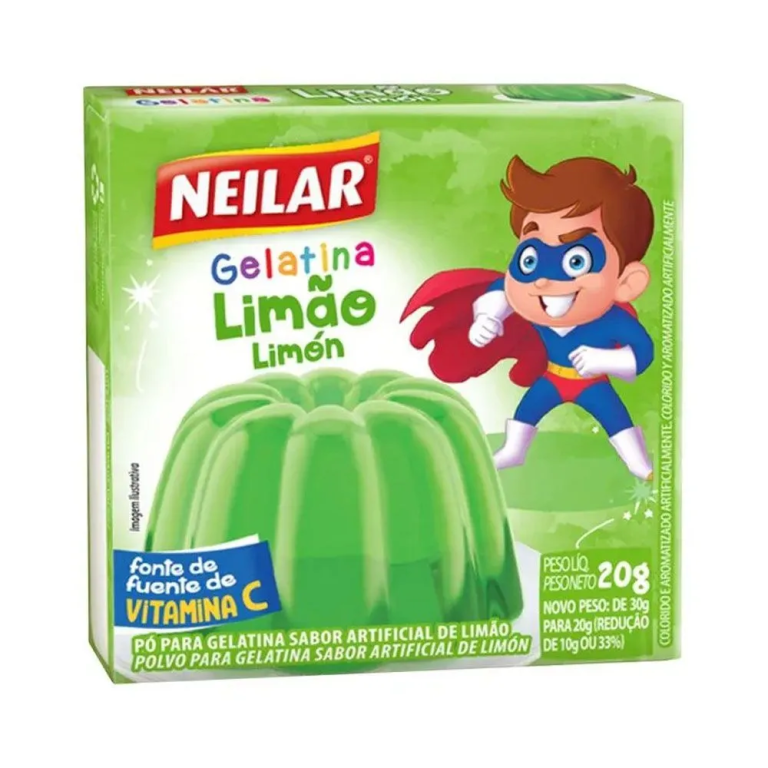 GELATINA EM PO SABOR LIMÃO 20GR