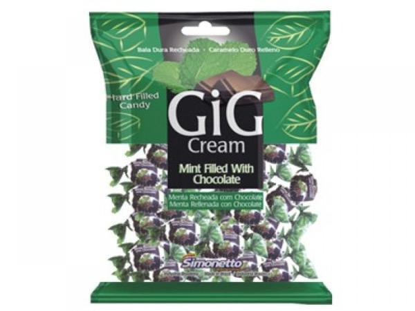 BALA GIG CREAM MENTA C/CHOCOLATE 500GR
