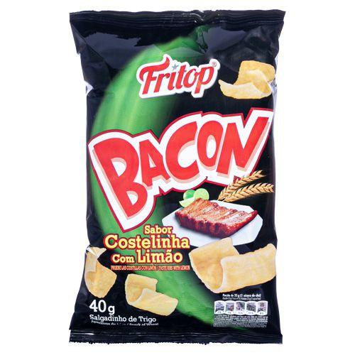 SALGADINHO DE BACON LISO COSTELINHA EMB. LAMINADA 40GR