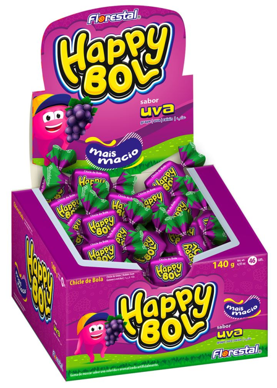 CHICLE HAPPY BOL UVA C/47UN