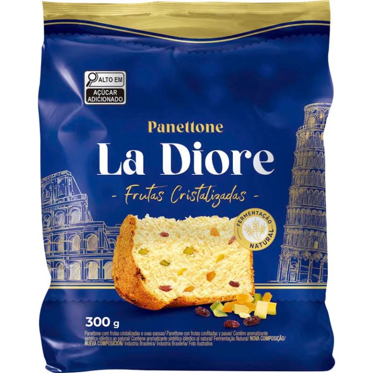 PANETONE COM FRUTAS LA DIORE 300GR