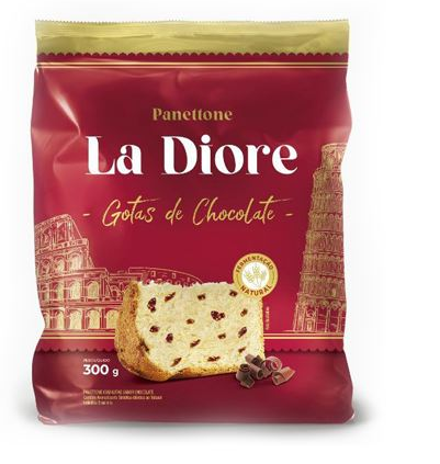 PANETONE COM GOTAS DE CHOCOLATE LA DIORE 300GR