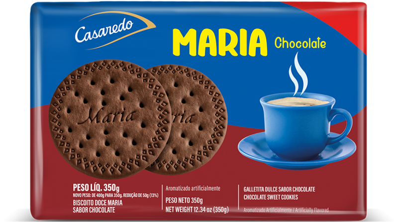 BISCOITO MARIA CHOCOLATE CASAREDO 350GR