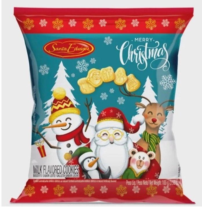 BISCOITO NATAL SABOR LEITE 100GR