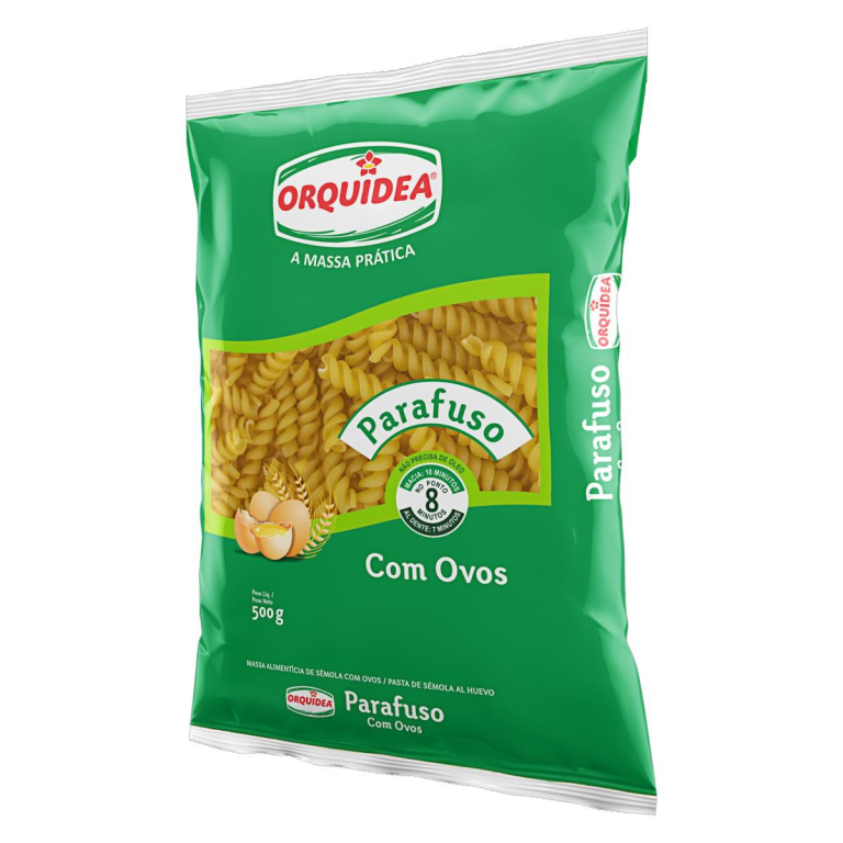 MACARRAO PARAFUSO C/OVOS ORQUIDEA 500GR