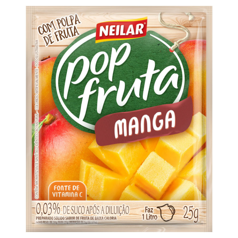 REFRESCO POP FRUTA SABOR MANGA 25GR