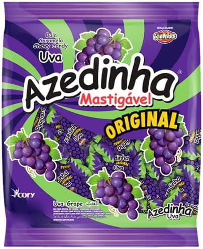 BALA DURA ICEKISS AZEDINHA UVA 400GR