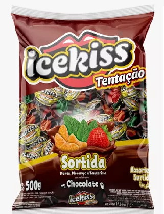 BALA DURA ICEKISS TENTAÇÃO SORTIDA 500GR