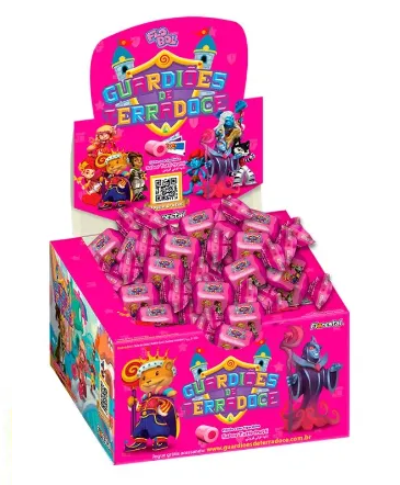 CHICLE HAPPY BOL GUARDIOES DA TERRA DOCE TUTTI FRUTTI C/47
