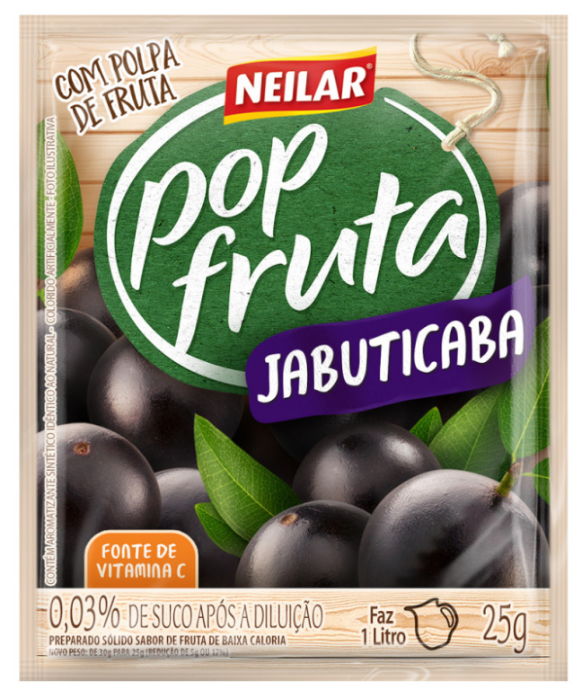 REFRESCO POP FRUTA SABOR JABUTICABA 25GR