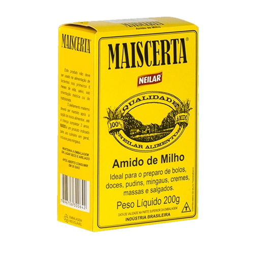 AMIDO DE MILHO MAISCERTA CX 200GR