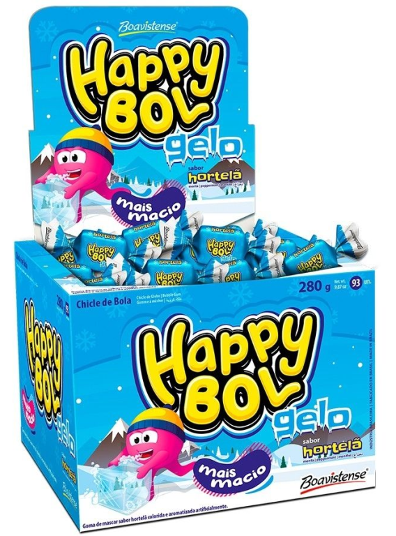 CHICLE HAPPY BOL GELO C/47UN