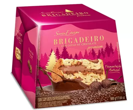 PANETONE SE GOTAS DE CHOCOLATE RECHEIO BRIGADEIRO 500GR