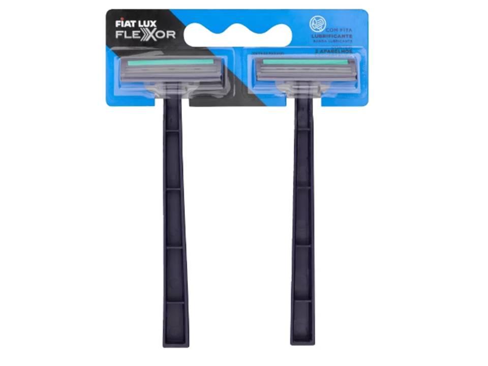 APARELHO DE BARBEAR FIAT LUX 2 LAMINAS AZUL COM 2 LAMINAS