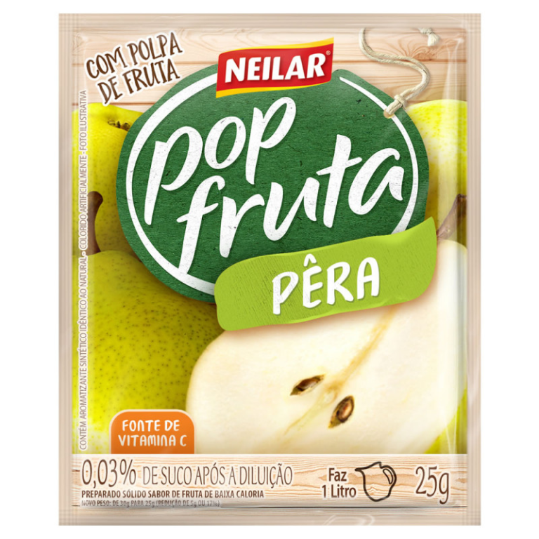 REFRESCO POP FRUTA SABOR PERA 25GR C/20UN