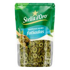 AZEITONA VERDE FATIADA SACHE STELLA DORO 120GR