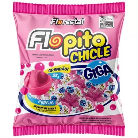 PIRULITO FLOPITO CHICLE GIGA TUTTI-FRUTTI 600g