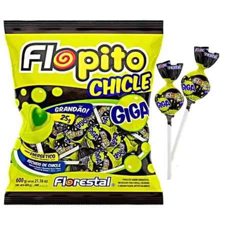 PIRULITO FLOPITO CHICLE GIGA ENERGETICO 600g