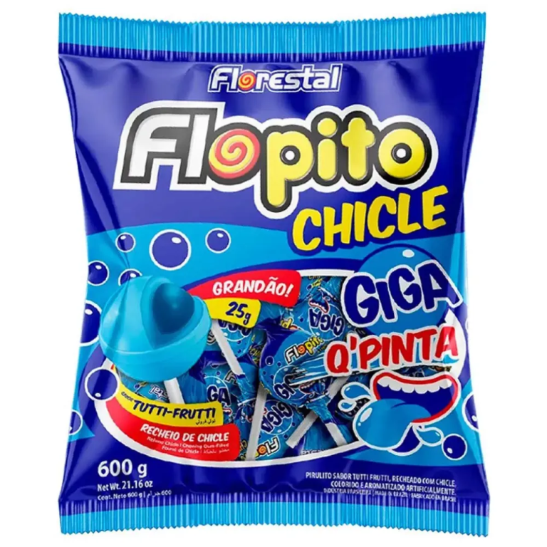 PIRULITO FLOPITO CHICLE GIGA Q PINTA 600g