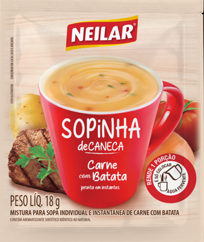 SOPINHA CARNE COM BATATA NEILAR DISPLAY C/12X18GR