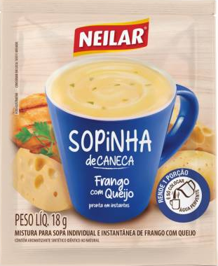 SOPINHA FRANGO COM QUEIJO NEILAR DISPLAY 12X18GR