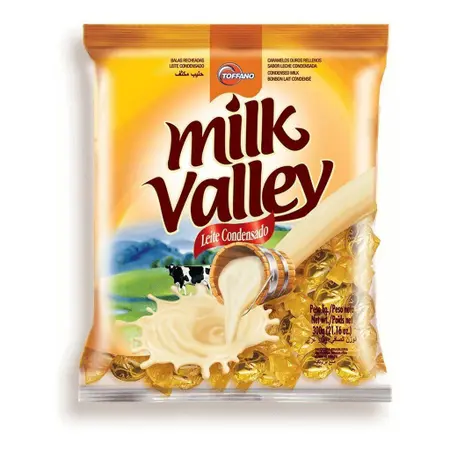 BALA MILK VALLEY LEITE CONDENSADO TOFFANO 500GR