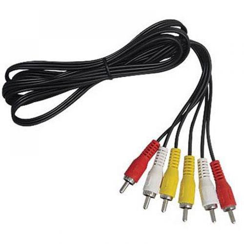 Cabo 3x3 vias RCA Audio e Video