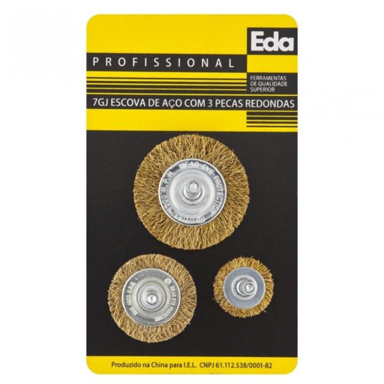 kit escova de aço furadeira