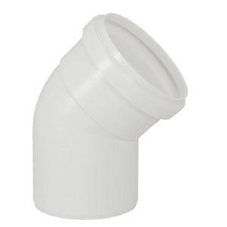 cotovelo branco 45 graus 75mm