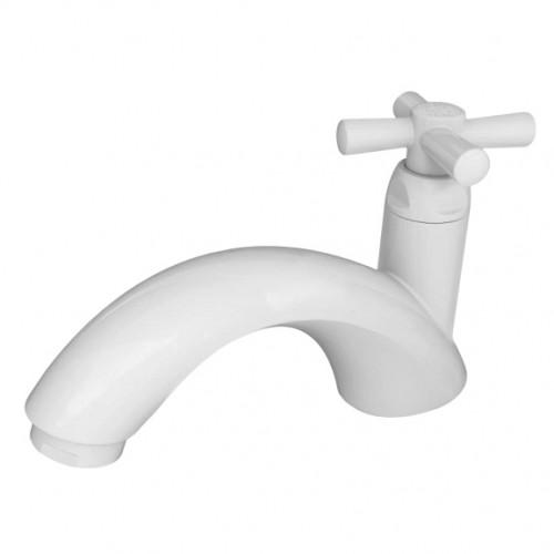 Torneira pia plastico branca bancada tigre