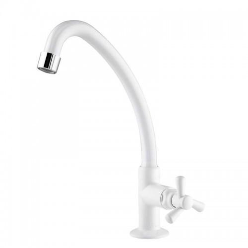 Torneira pia plastico branca bancada viqua