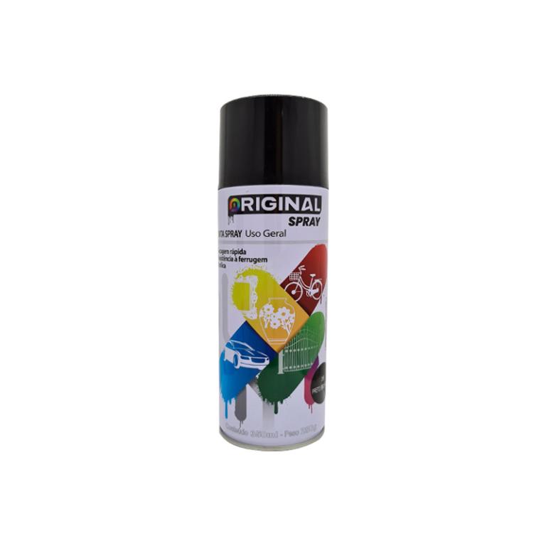 Spray preto brilhante