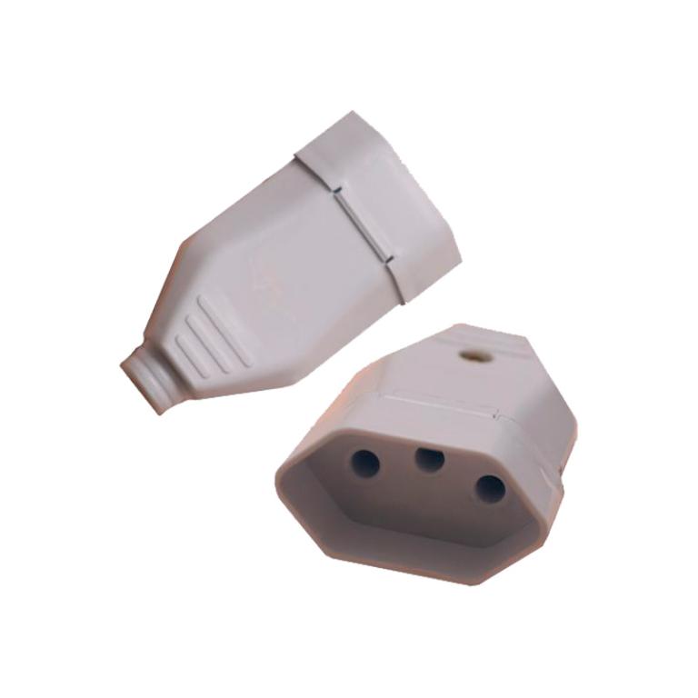 Plug femea 20A branco