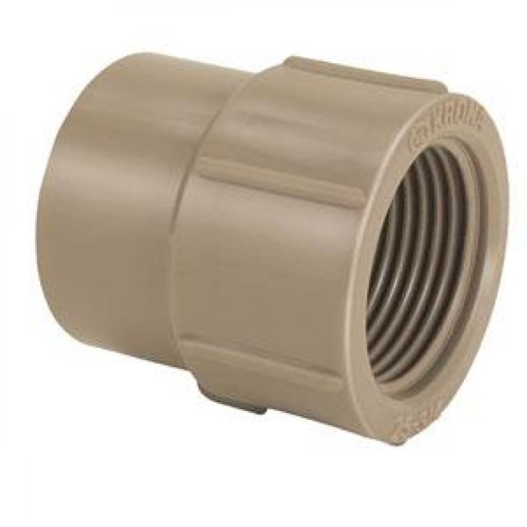 Luva marrom 25mmx3/4 femea