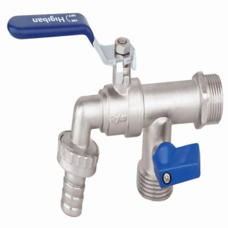 Torneira dupla tanque metal parede